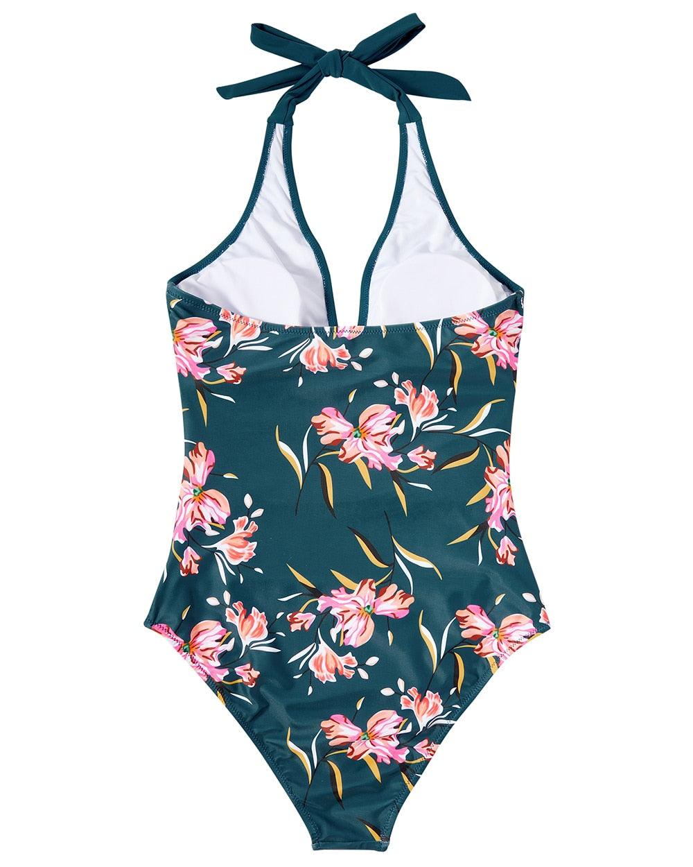 Women's Halter One Piece Swimsuit