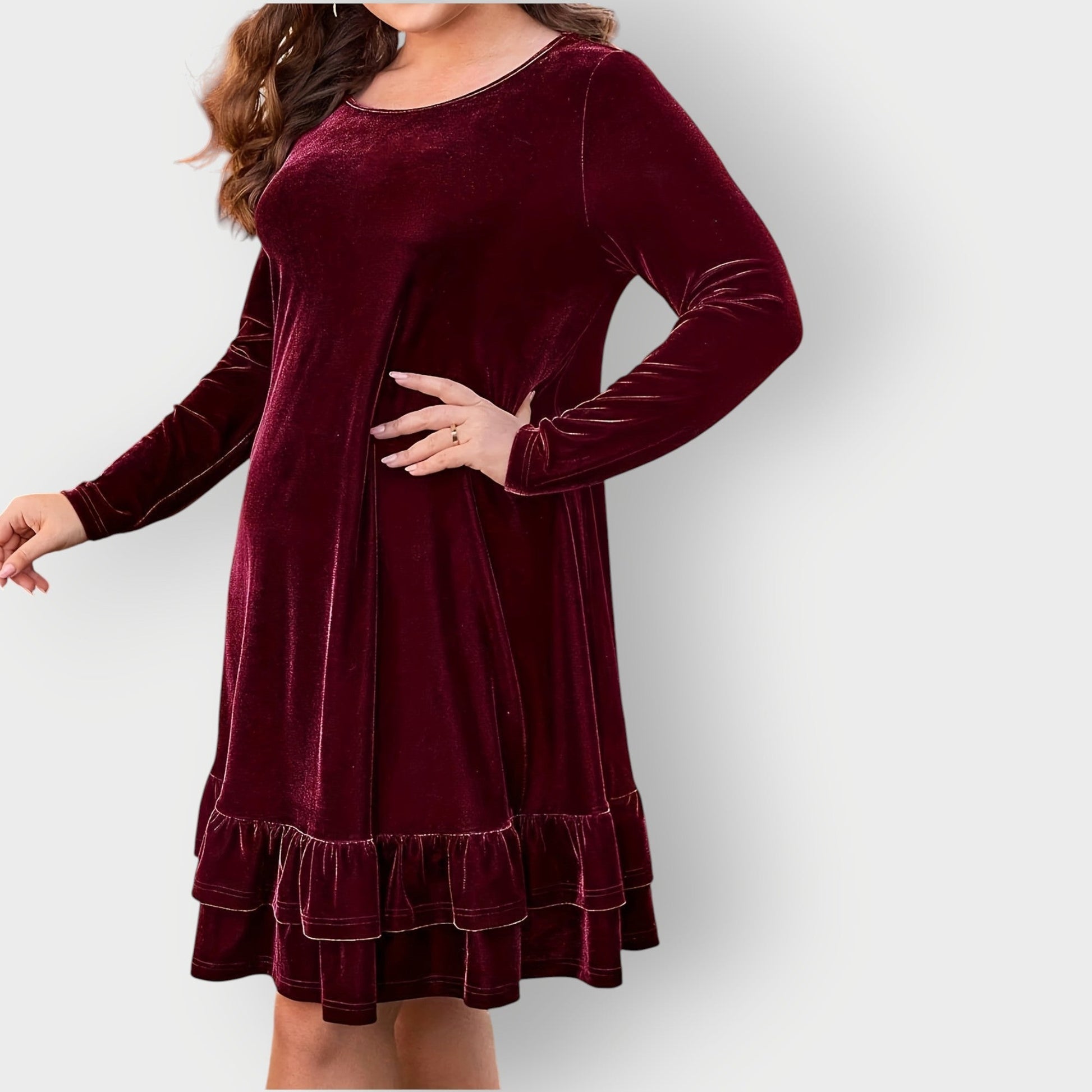 Women's Midi Dress – Red