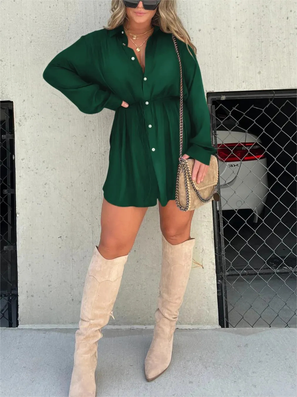 Women's Mini Dress – Green