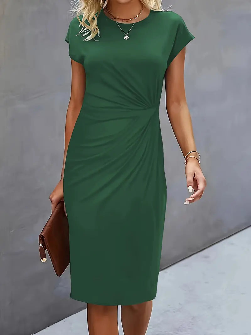 Women's Bodycon Midi Dress – Green