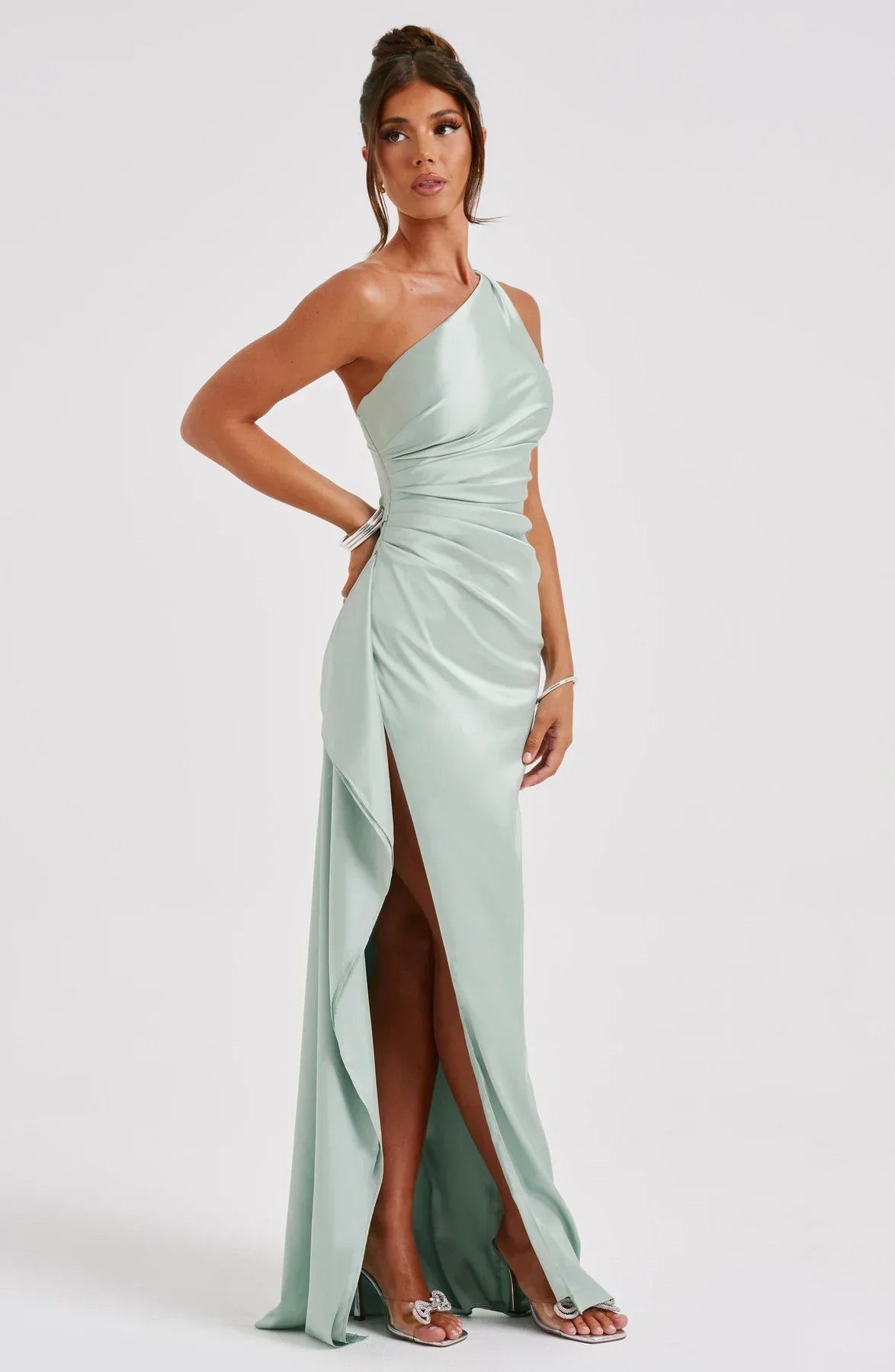 Women's One Shoulder Maxi Dress
