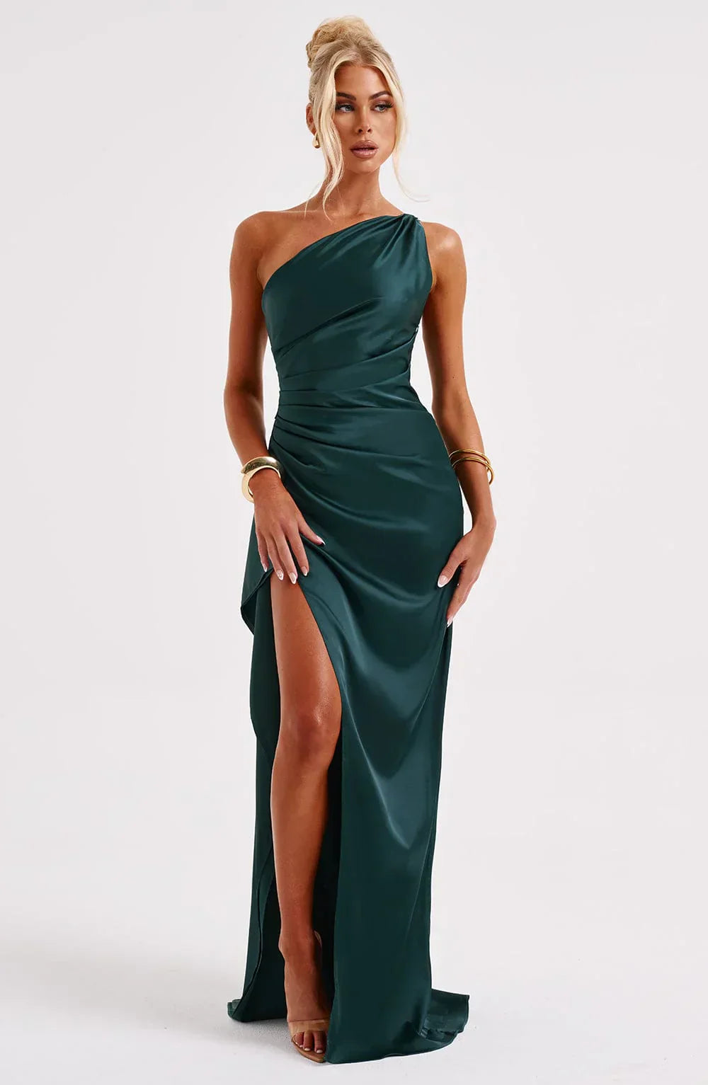 Women's One Shoulder Maxi Dress