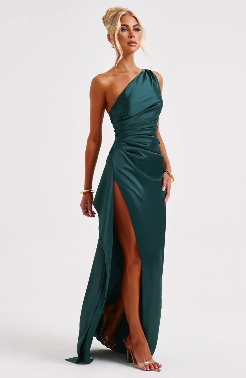 Women's One Shoulder Maxi Dress