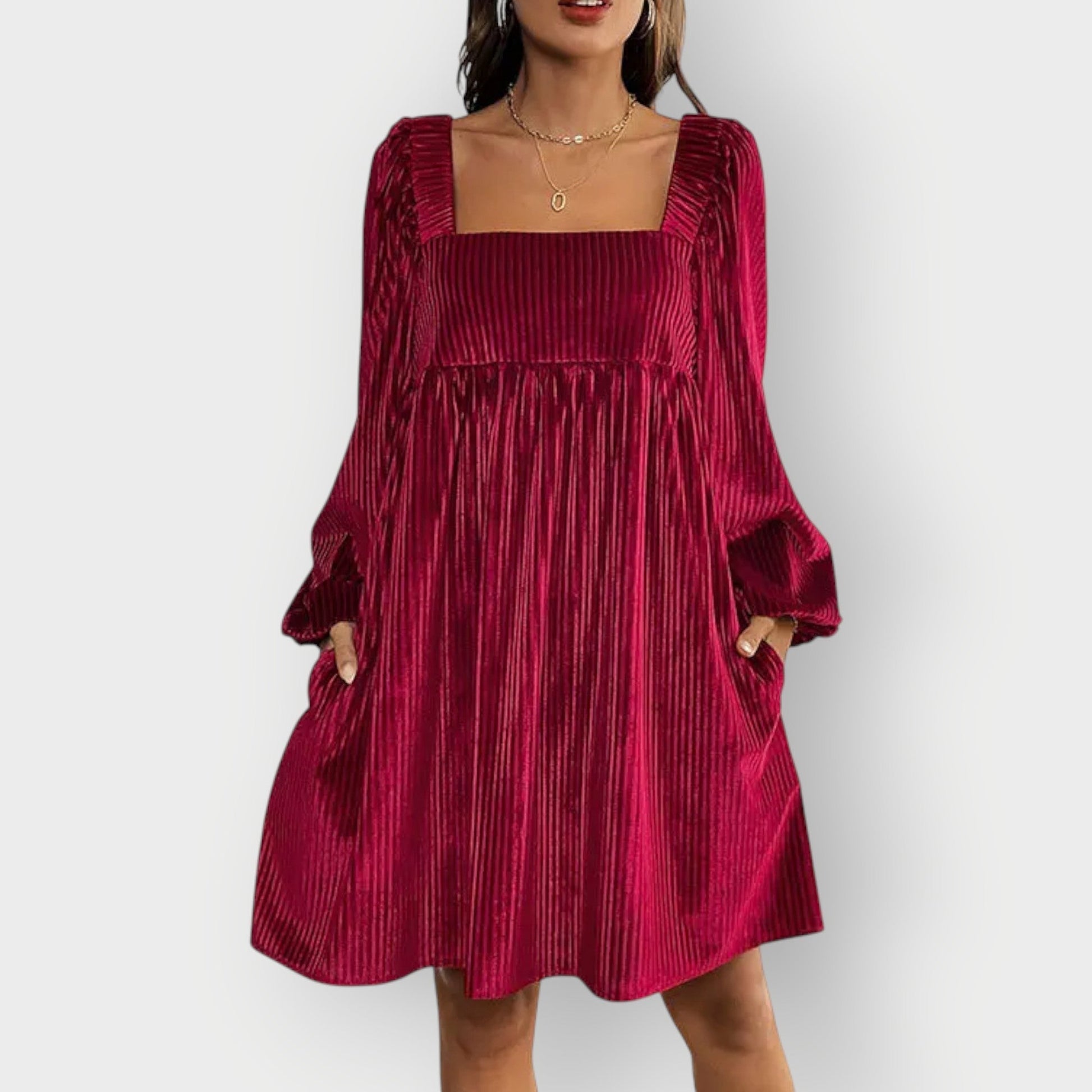 Women's Square Neck Mini Dress