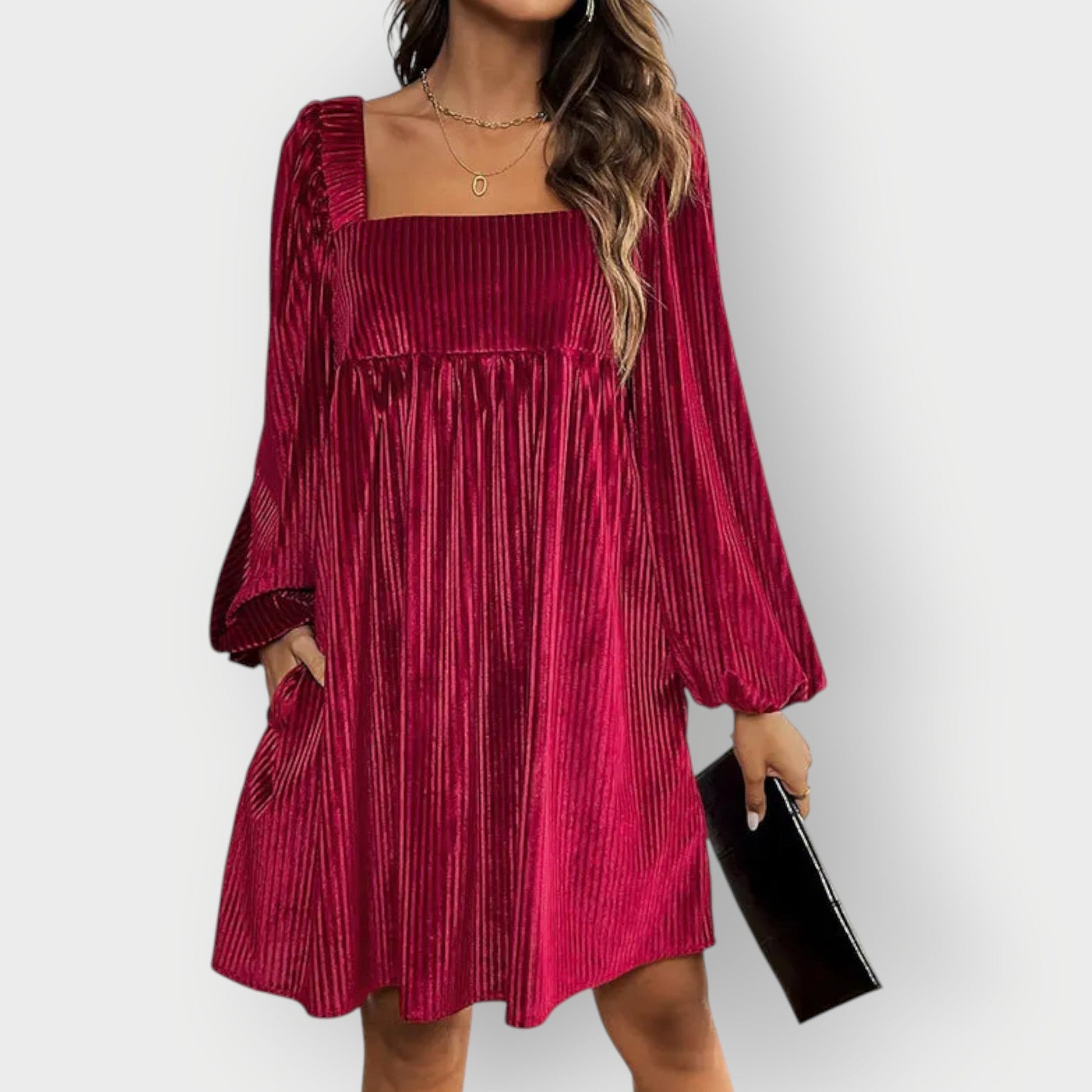 Women's Square Neck Mini Dress
