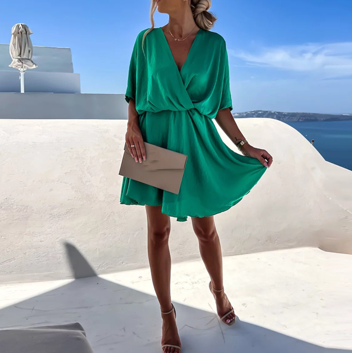 Women's Mini Dress – Dark Green