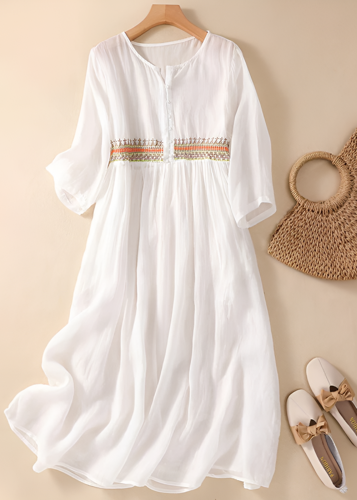 Women's Midi Dress – White