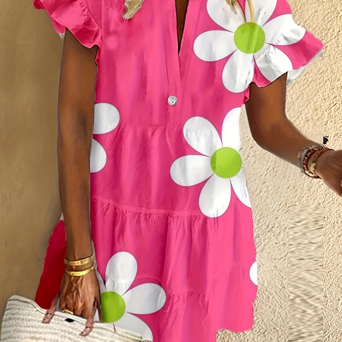 Women's Midi Dress – Pink