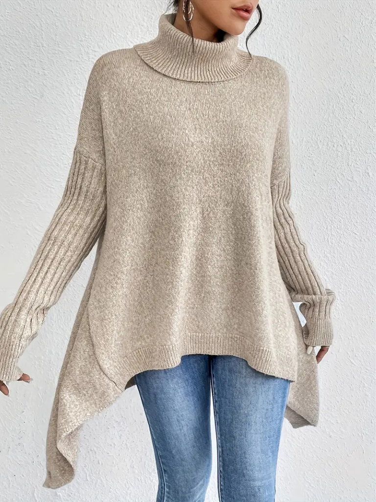 Women's Turtleneck Long Sleeve Sweater