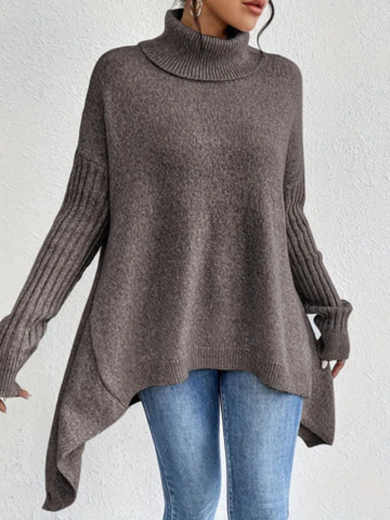Women's Turtleneck Long Sleeve Sweater