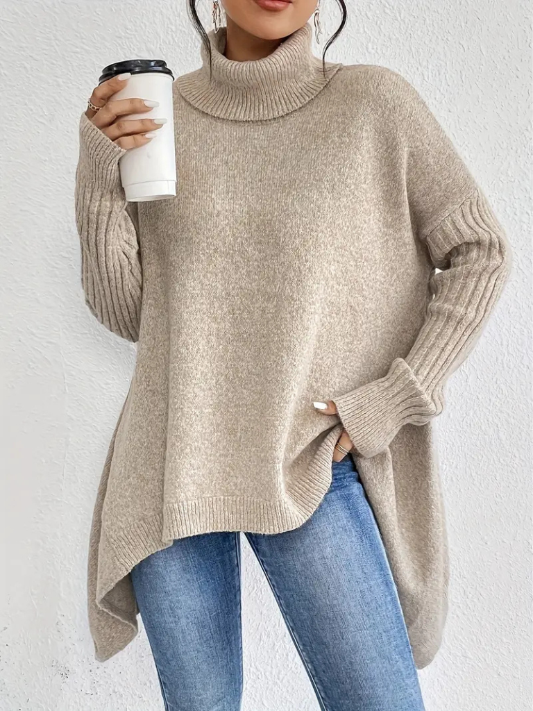 Women's Turtleneck Long Sleeve Sweater
