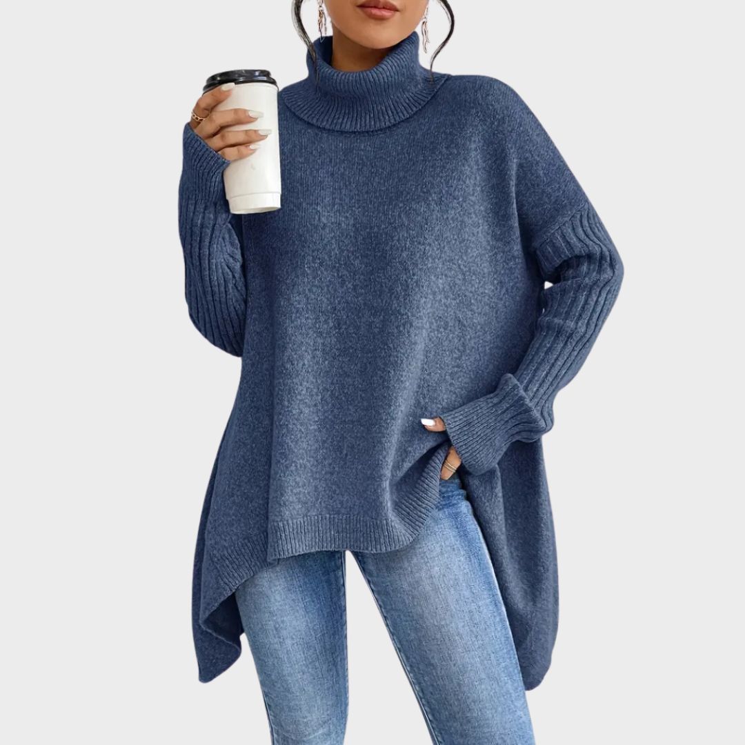 Women's Turtleneck Long Sleeve Sweater