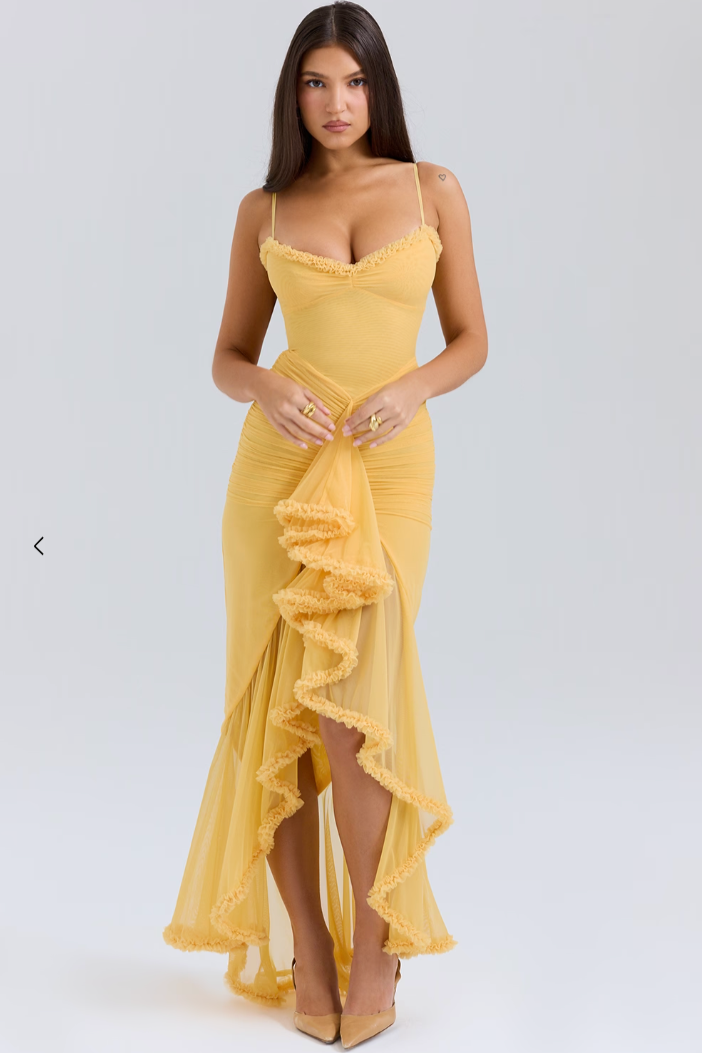 Women's Maxi Dress – Yellow