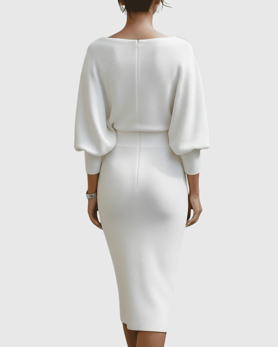 Women's Cowl Neck Midi Dress