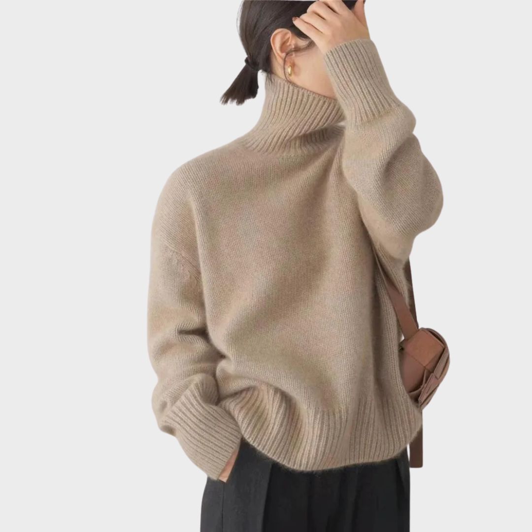 Women's Turtleneck Long Sleeve Sweater
