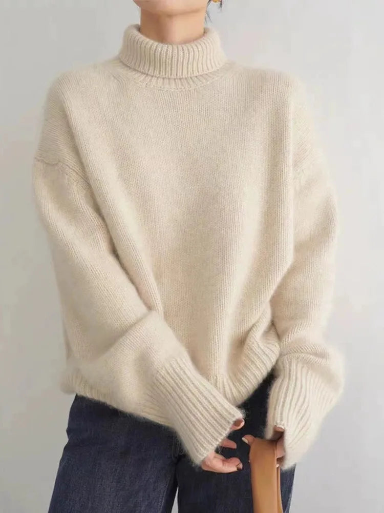 Women's Turtleneck Long Sleeve Sweater