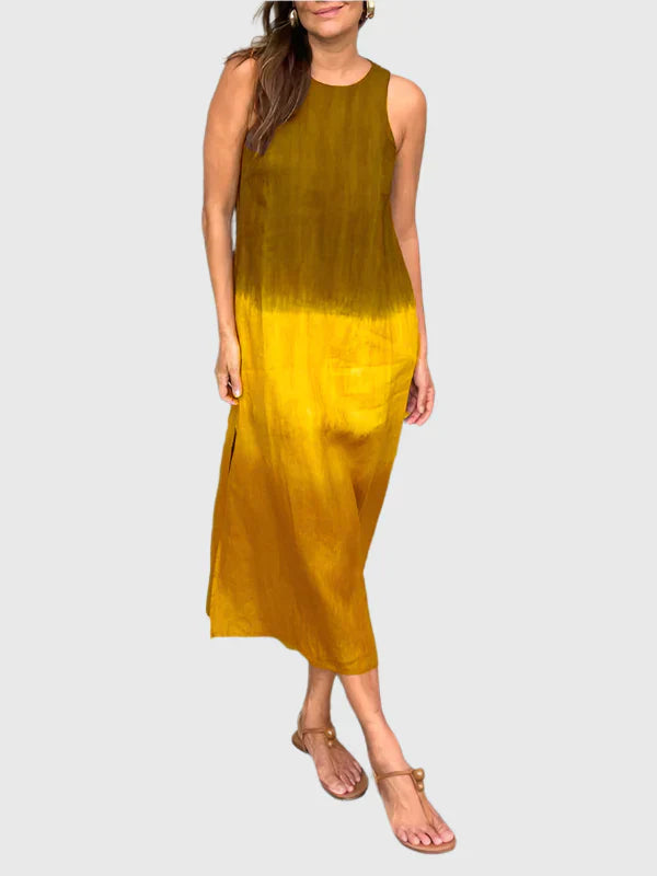 Women's Midi Dress – Yellow