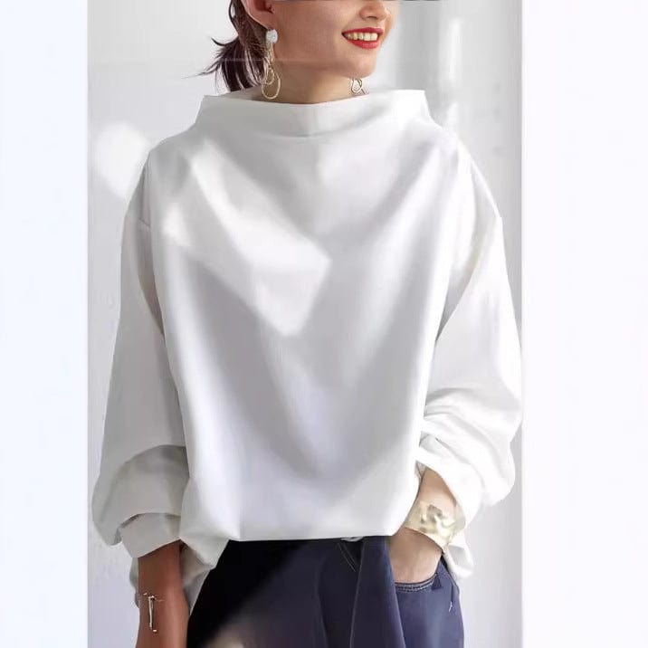 Women's Long Sleeve Blouse – White