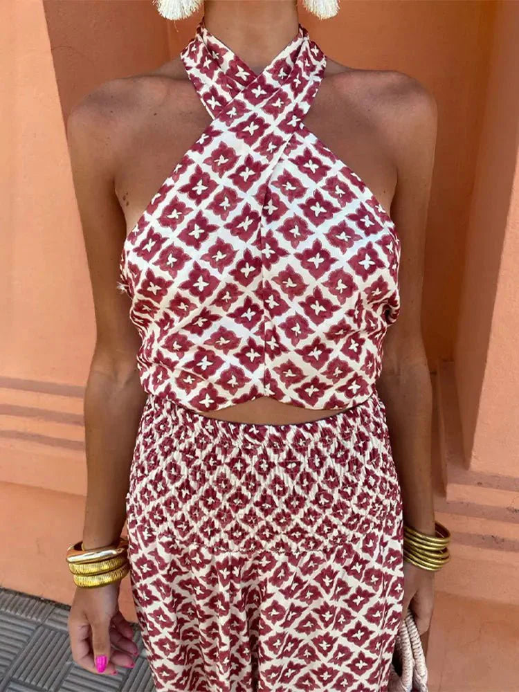 Women's Halter Maxi Dress