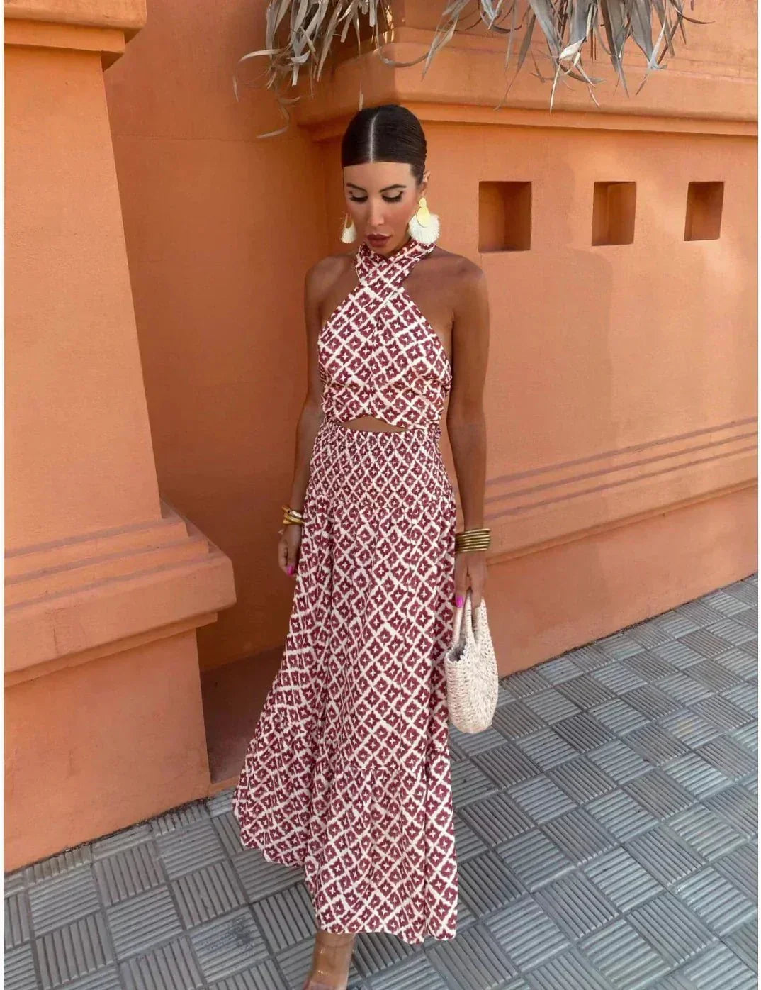 Women's Halter Maxi Dress