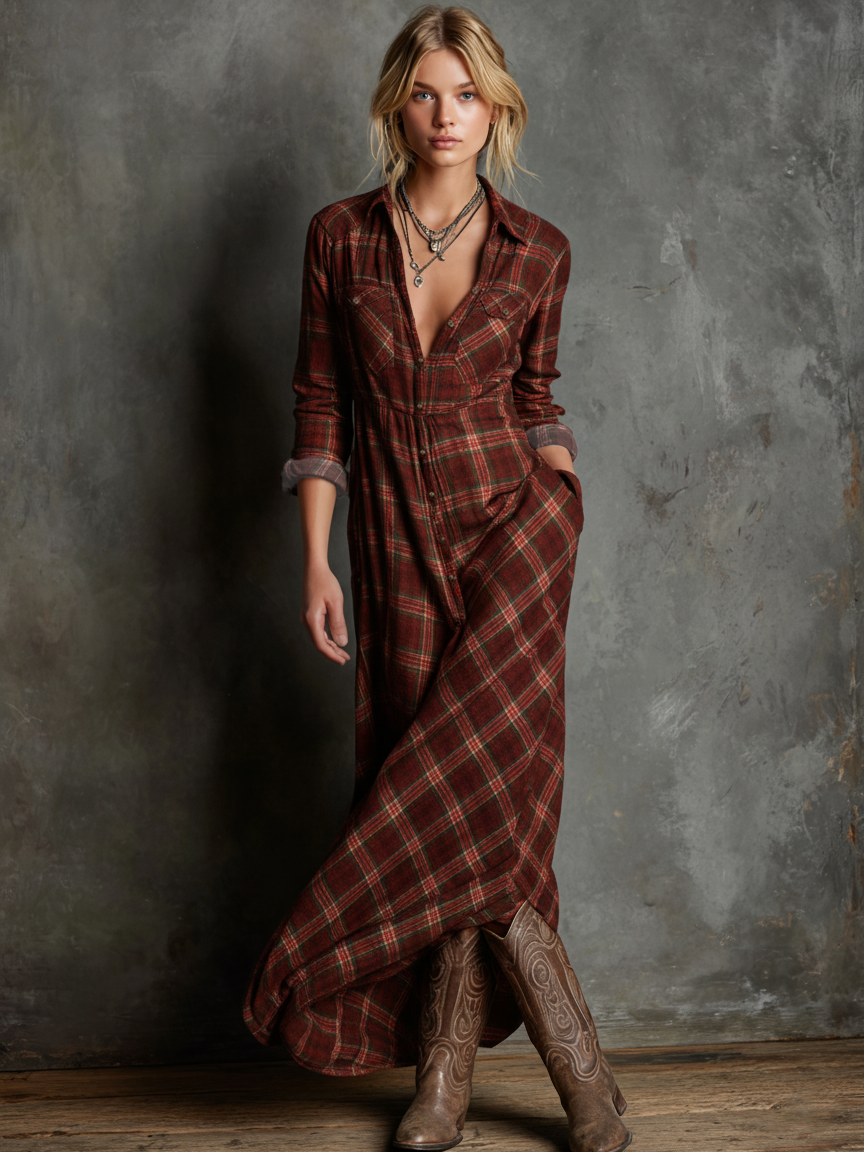 Women's Maxi Dress – Red