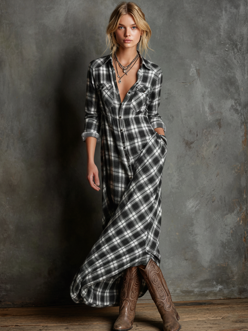 Women's Maxi Dress – Black