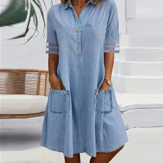 Women's Mini Dress – Blue