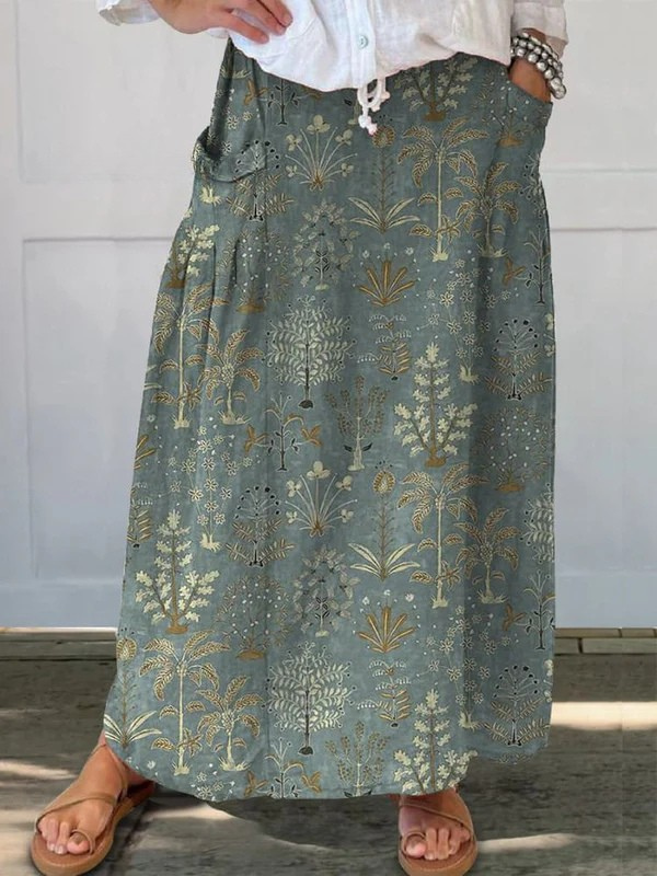 Women's Maxi Skirt – Dark Green