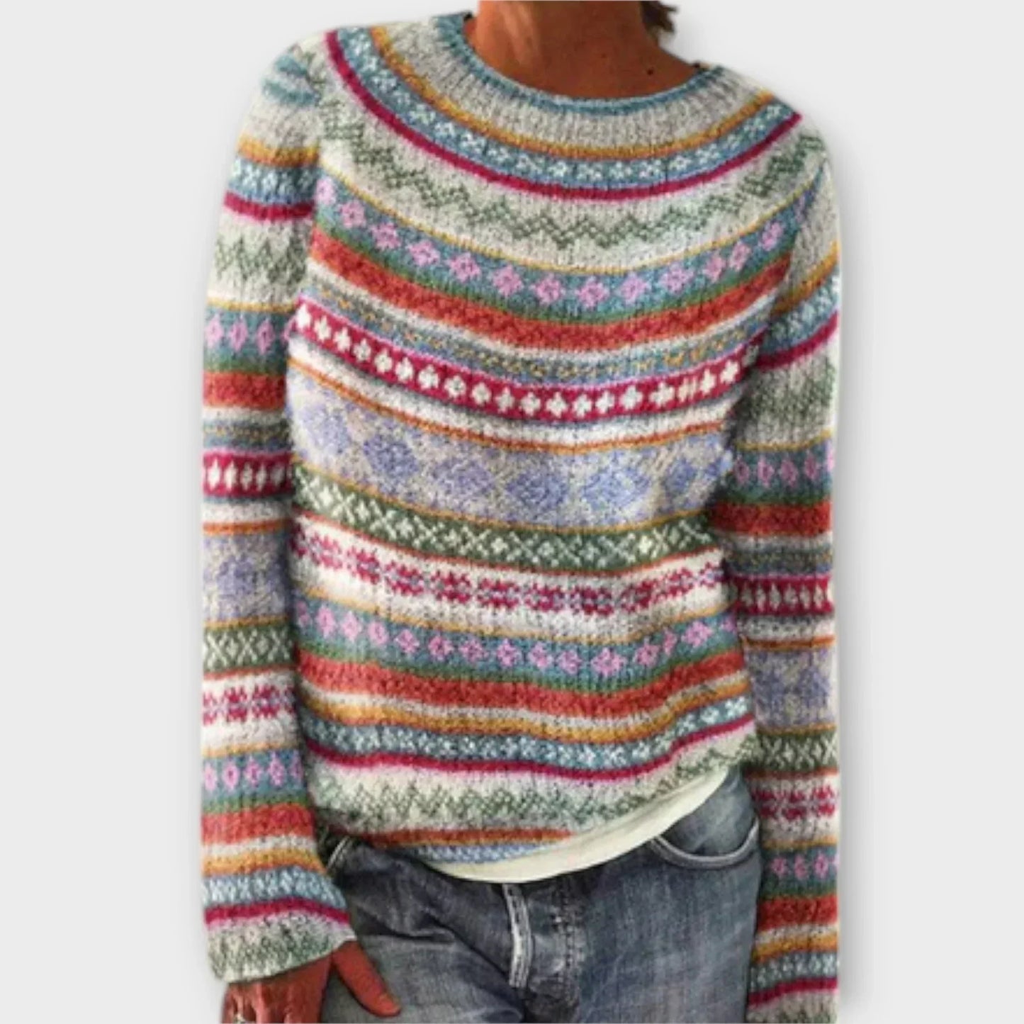 Women's Long Sleeve Sweater – Blue
