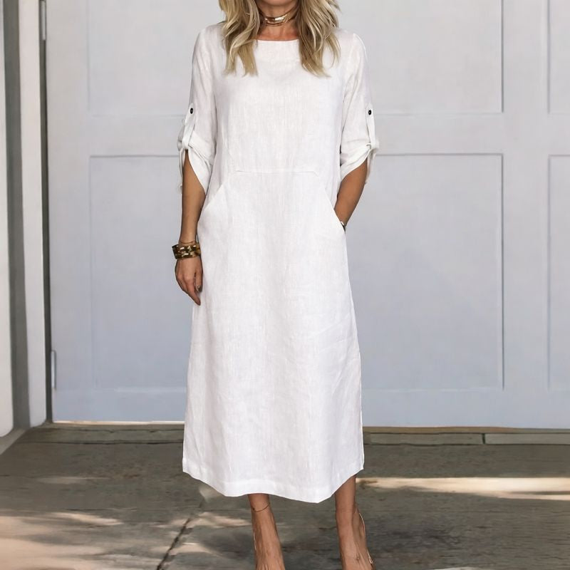 Women's Midi Dress – White
