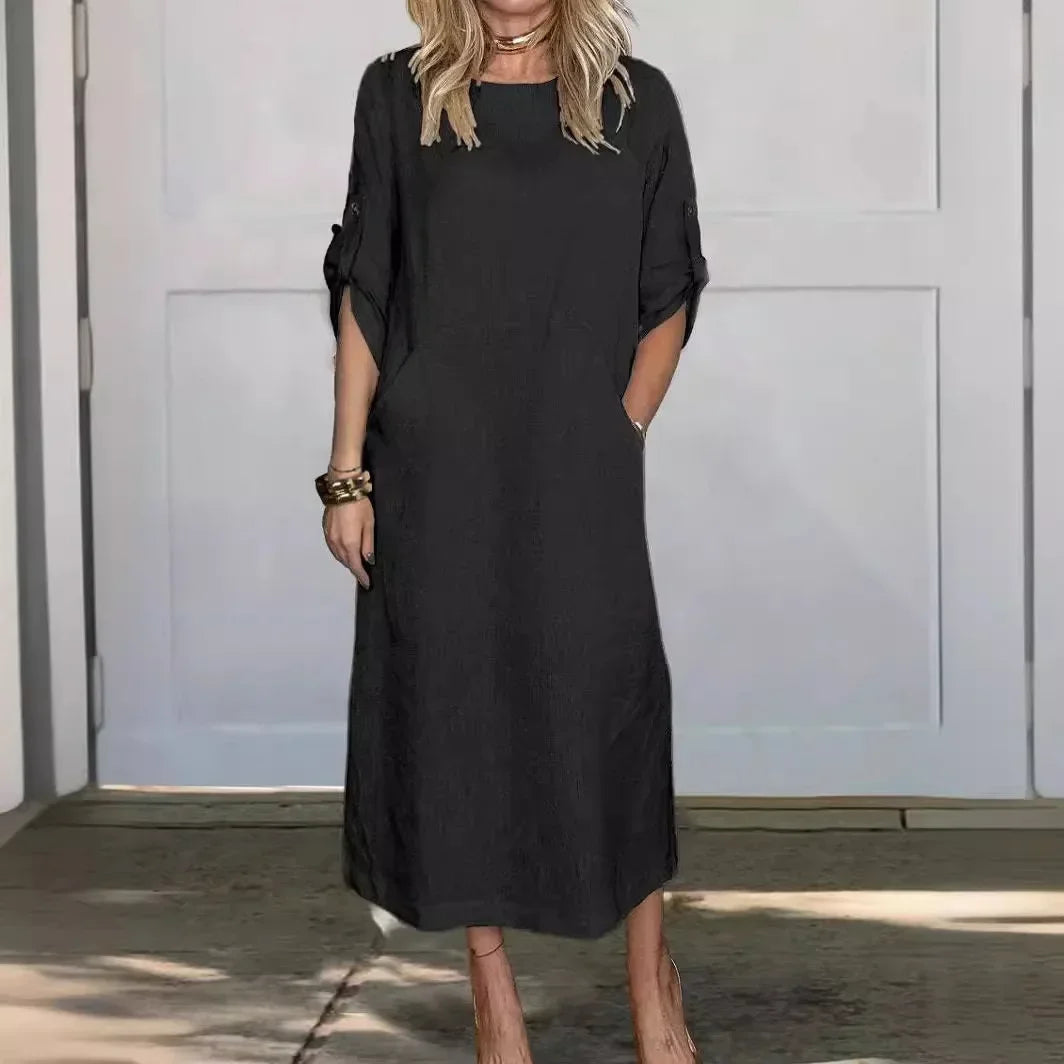 Women's Midi Dress – Black