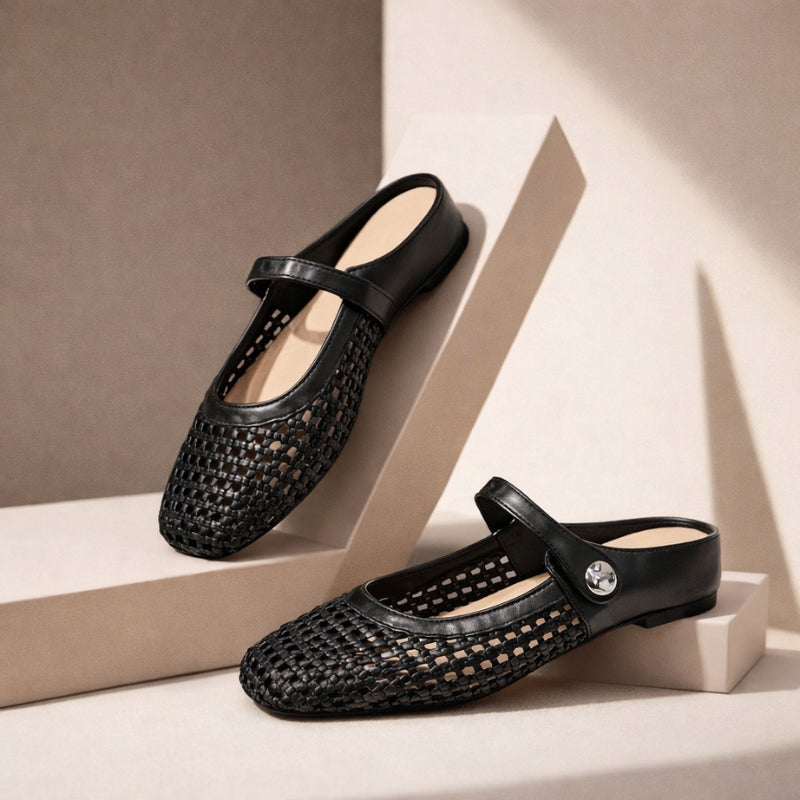 Women's Mule Mary Janes – Black