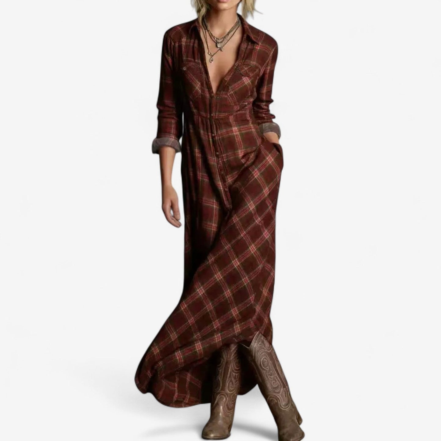 Women's Maxi Dress – Red