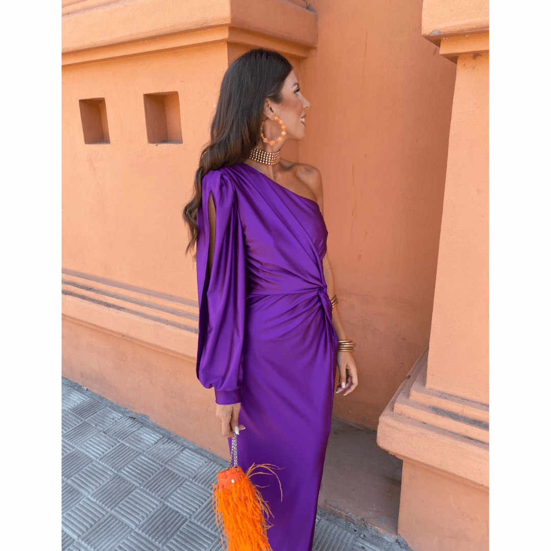 Women's One Shoulder Maxi Dress