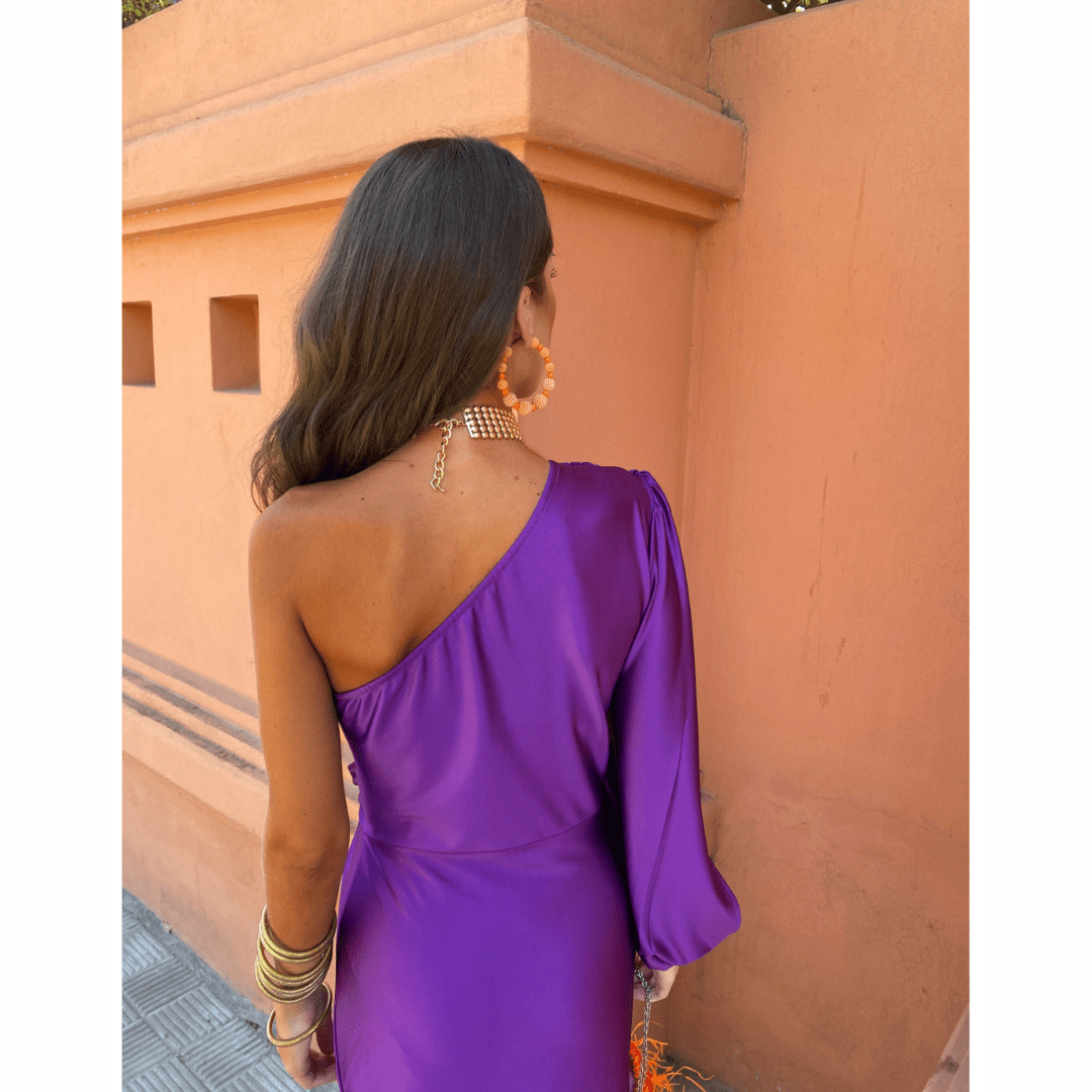Women's One Shoulder Maxi Dress
