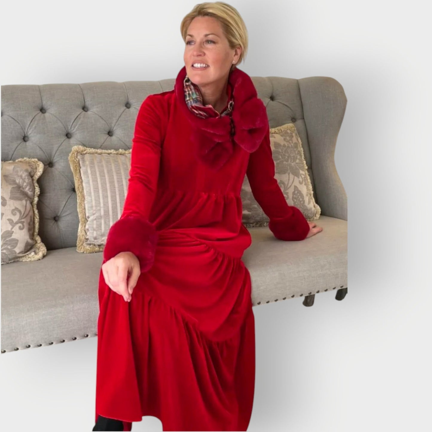 Women's V Neck Maxi Dress