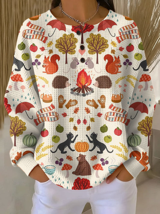 Women's Long Sleeve Sweater – Multicoloured