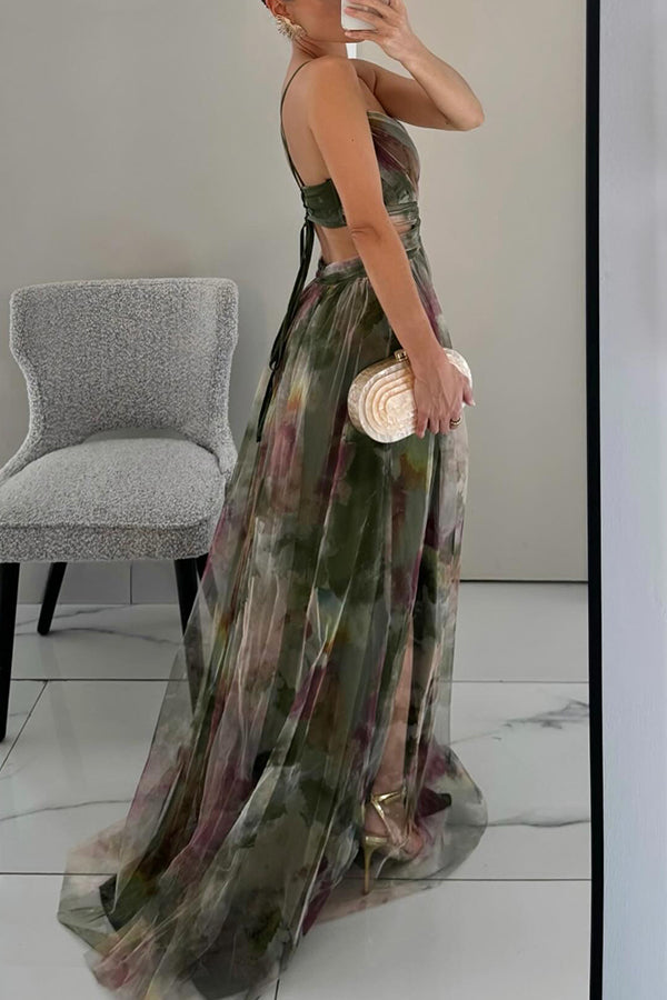 Women's V Neck Maxi Dress