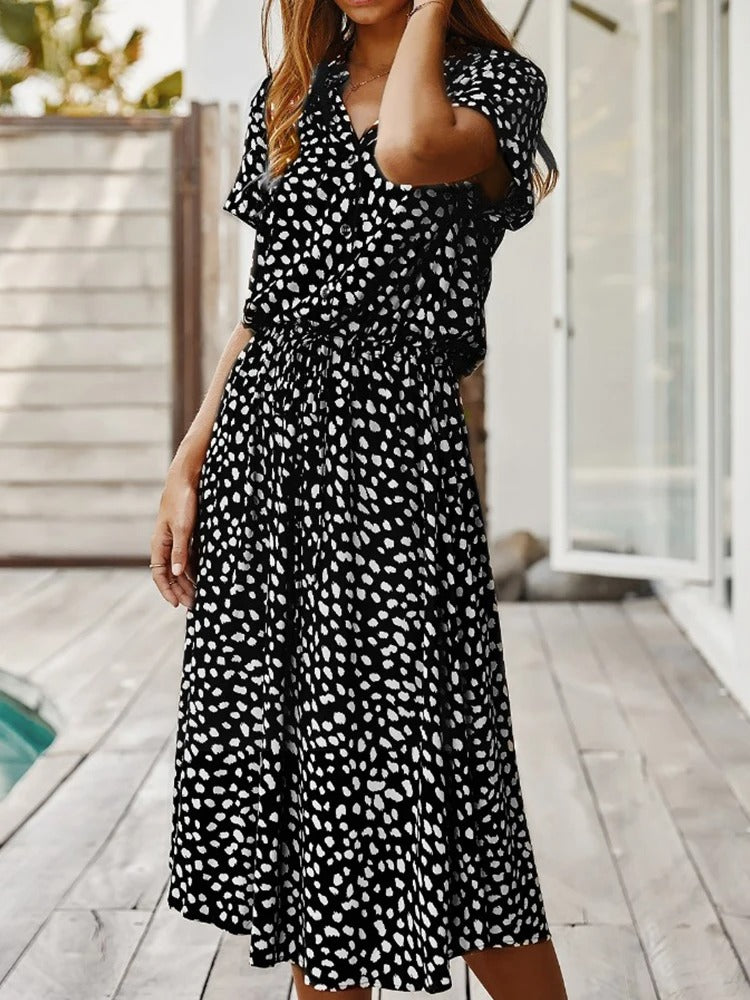 Women's Midi Dress – Black