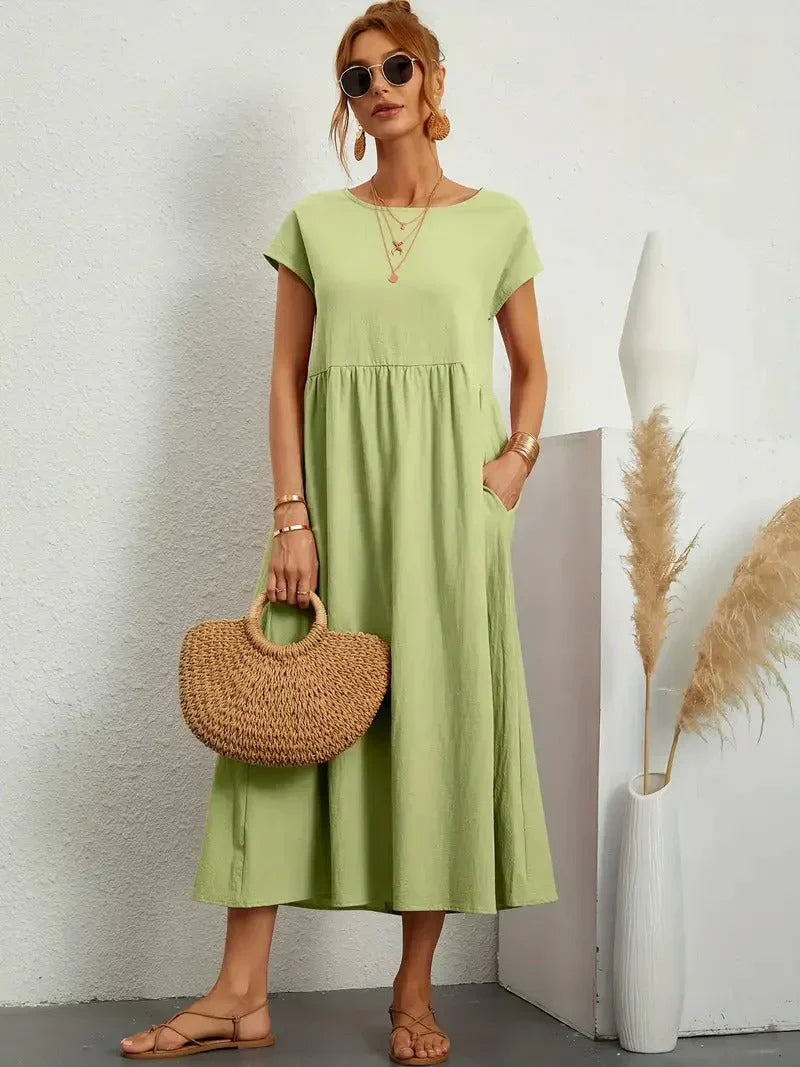 Women's Midi Dress – Green