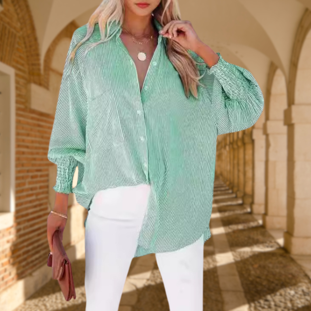 Women's Long Sleeve Shirt – Green