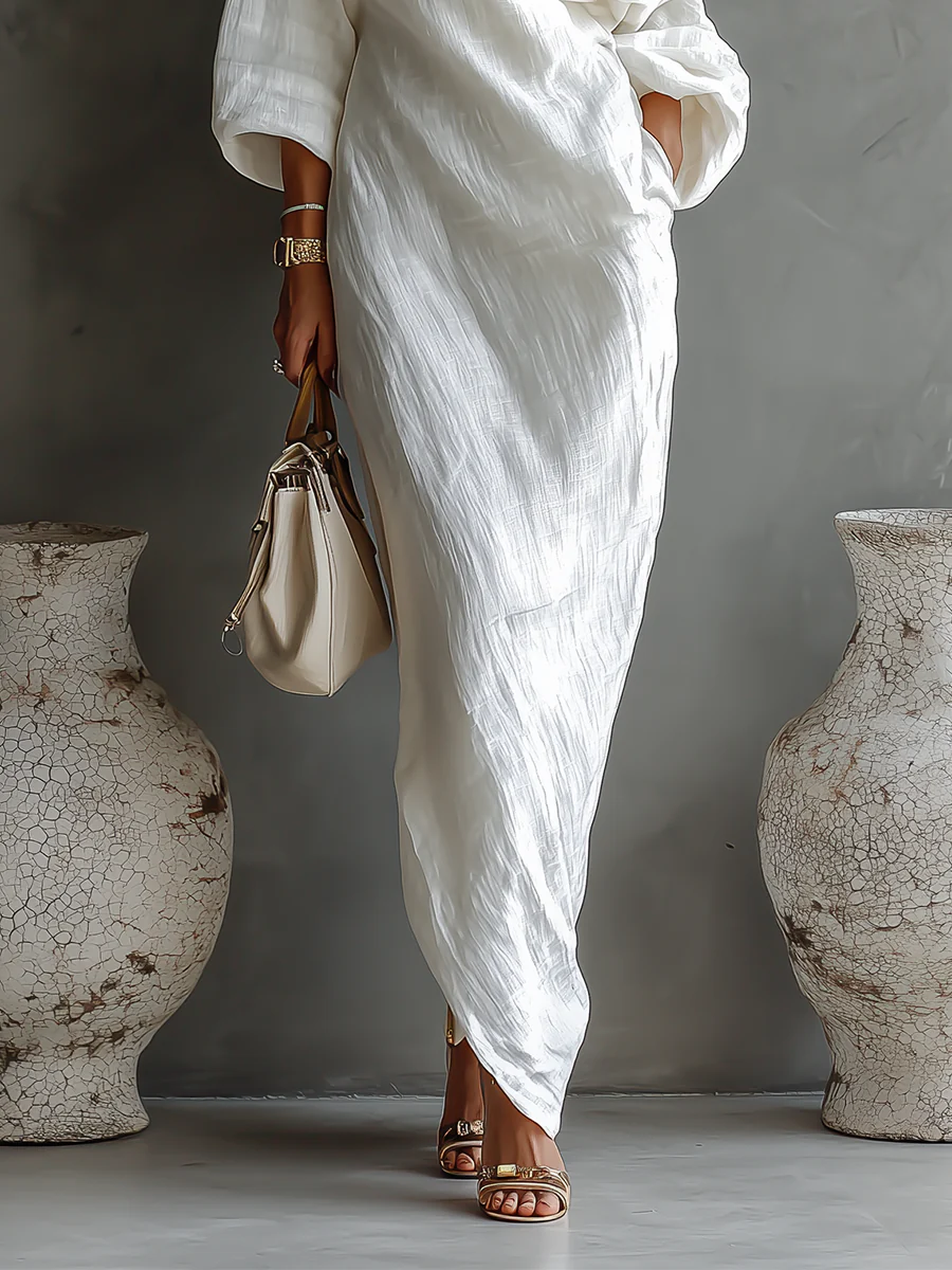 Women's One Shoulder Maxi Dress