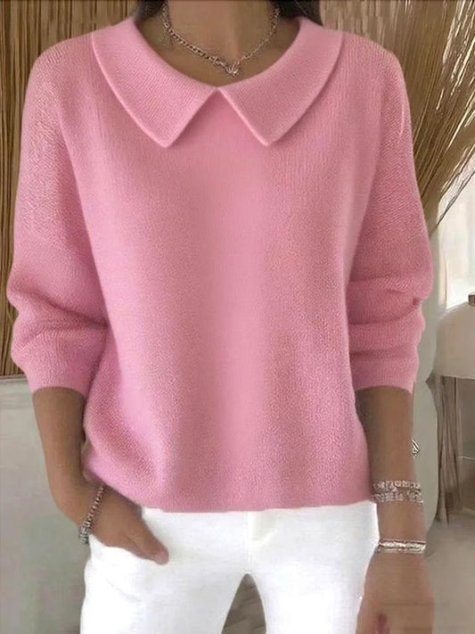 Women's Long Sleeve Sweater – Pink