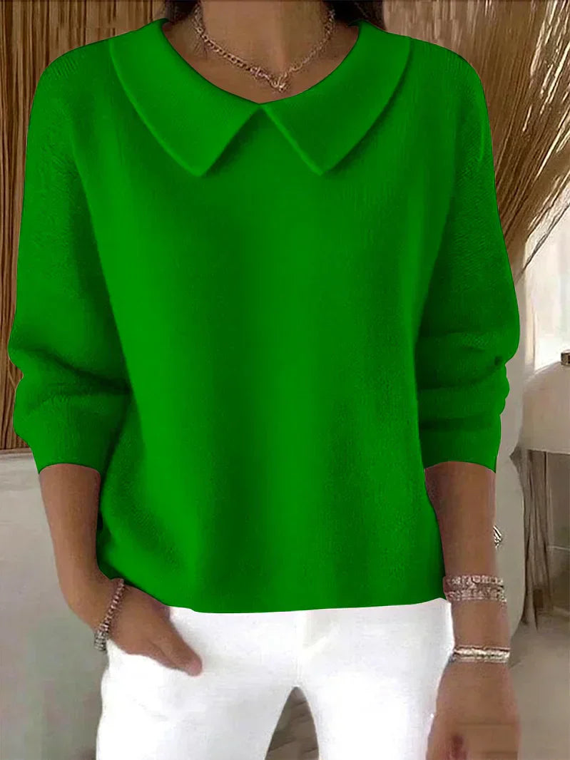 Women's Long Sleeve Sweater – Green