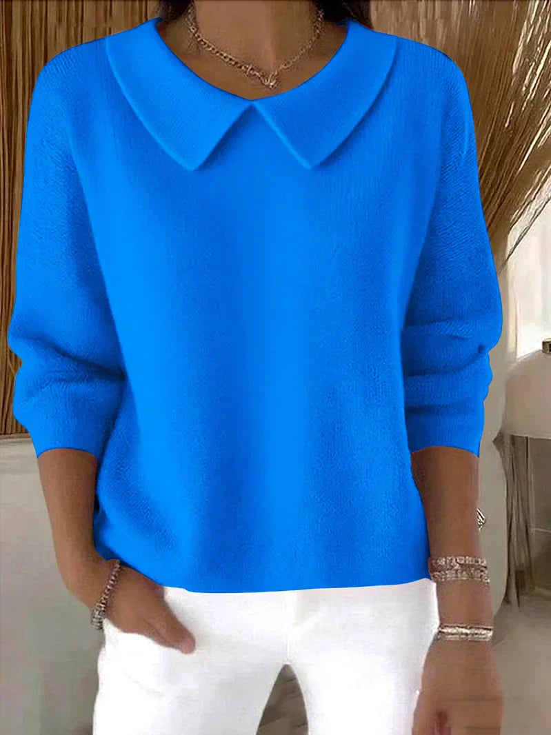 Women's Long Sleeve Sweater – Blue
