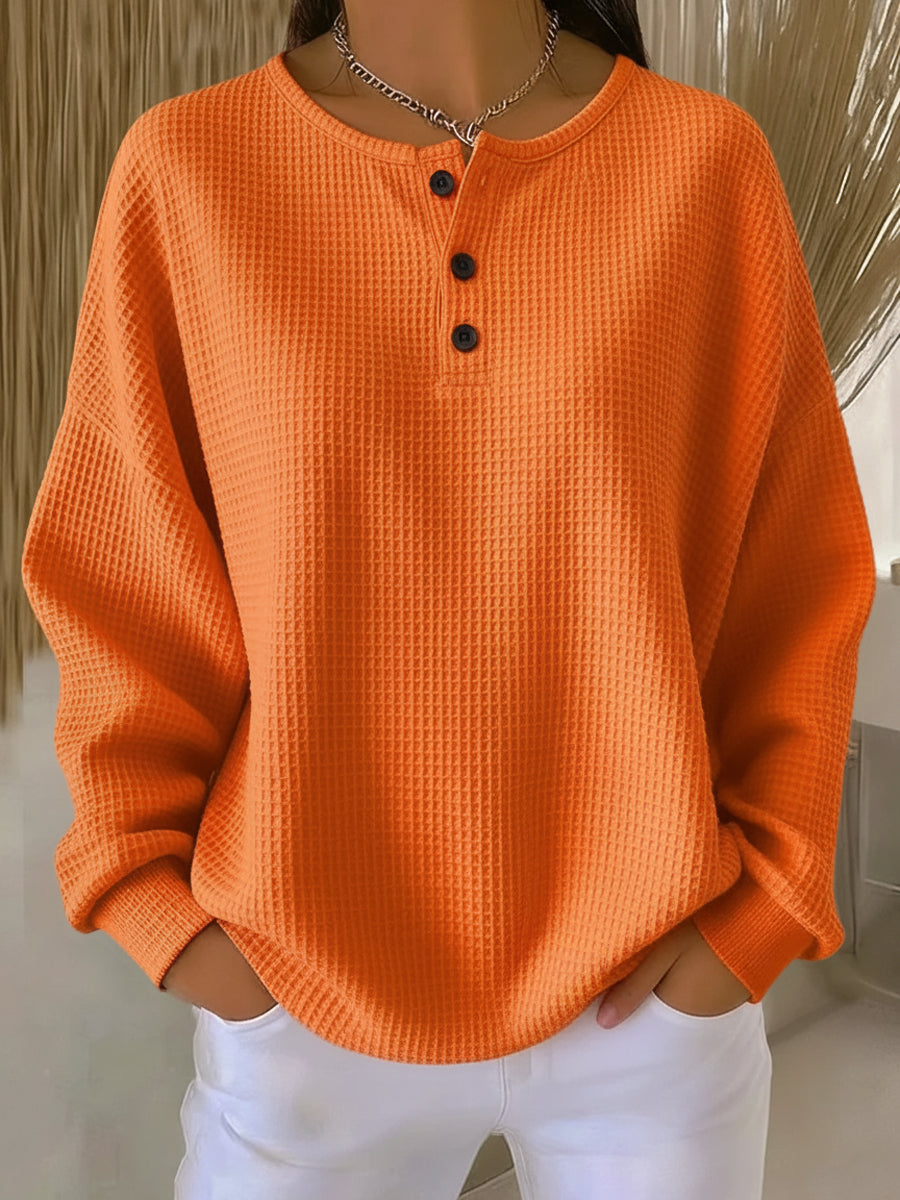 Women's Long Sleeve Sweatshirt – Orange