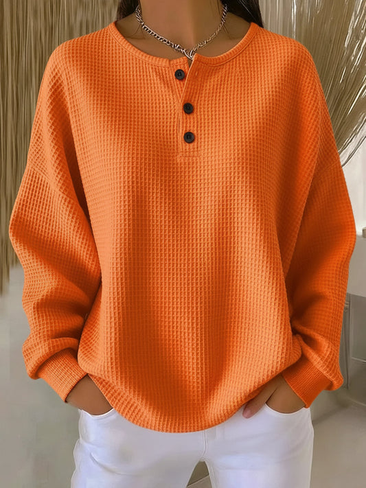 Women's Long Sleeve Sweatshirt – Orange