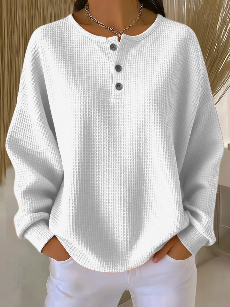 Women's Long Sleeve Sweatshirt – White