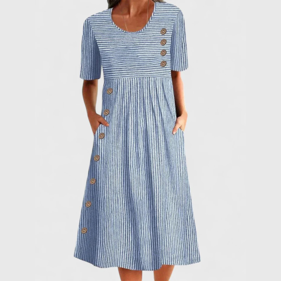 Women's Midi Dress – Blue