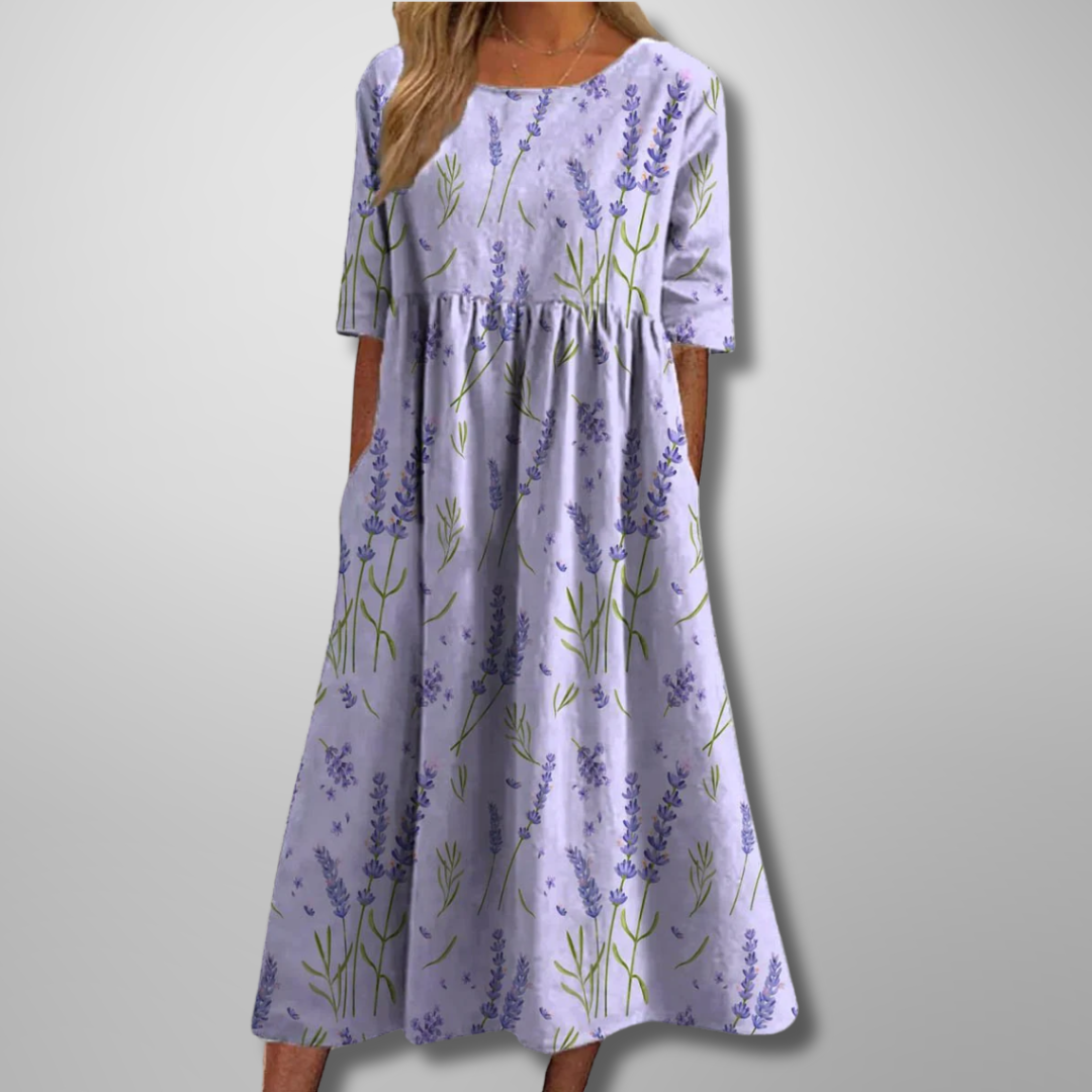 Women's Midi Dress – Purple